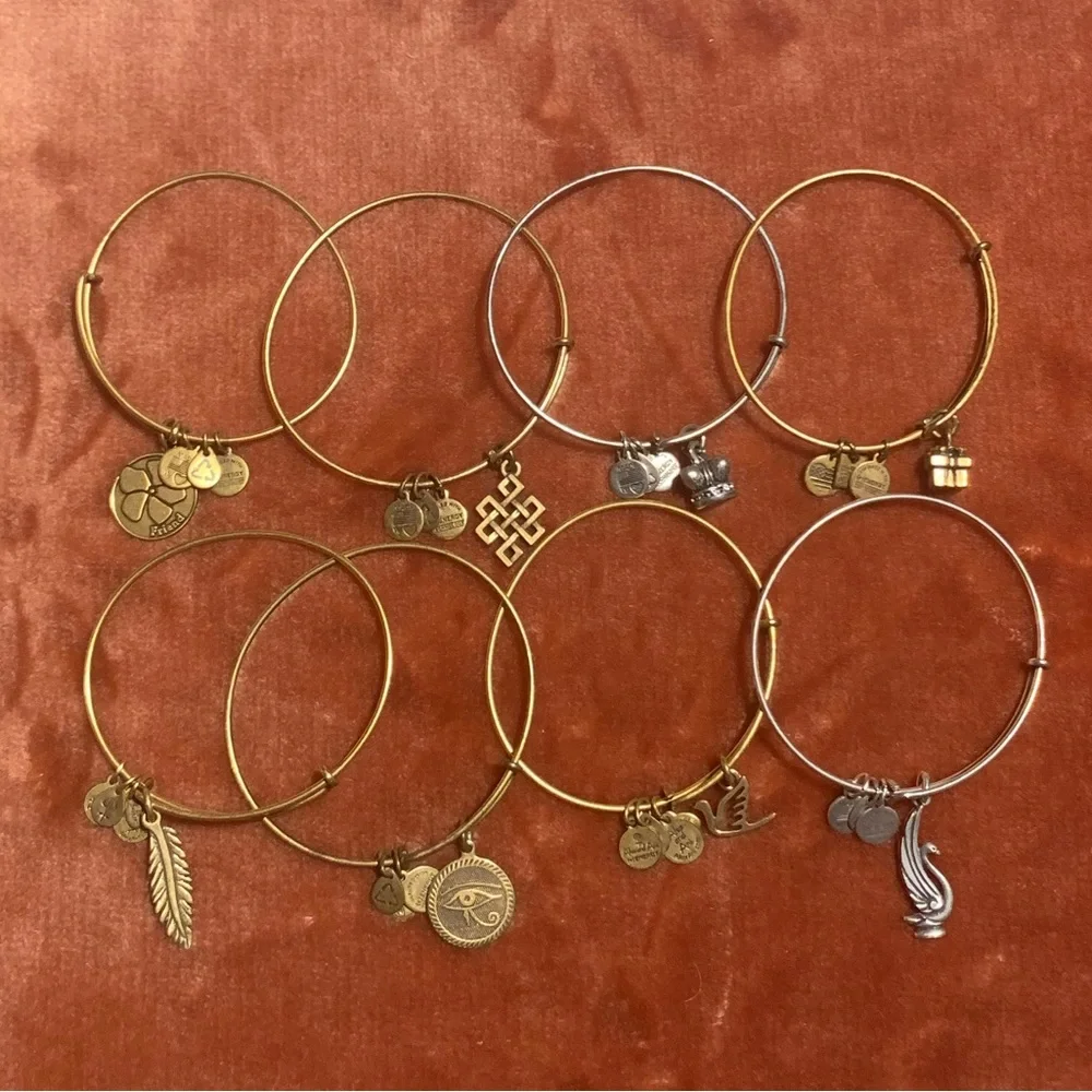 Vintage Alex and Ani Bangles, Set of 8, 2004 - Picture 2 of 14